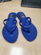 Klapki Japonki 35,5 niebieskie gumowe pvc