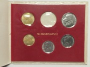 Zestaw rocznikowy Watykan 10,20,50,100,200 lirów 1979r. Jan Paweł II -  UNC