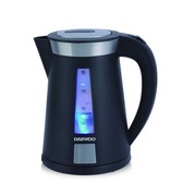 Czajnik elektryczny przewodowy Daewoo 1.7L czarny Solidny z podświetleniem