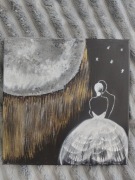 Obraz , farby akrylowe "cisza"