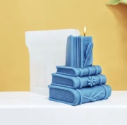 KSIĄŻKI forma silikonowa 8.5*7 do Odlewów Świec Gipsu 