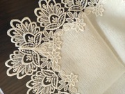 OBRUS - SERWETA ECRU Z KORONKĄ 150x175 WYPRZEDAŻ!