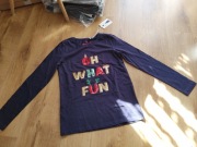 5 10 15 świateczna bluzka granat r. 158cm 9l+ nowa