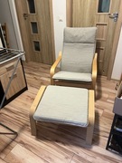 Fotel z podnóżekim [POÄNG IKEA]