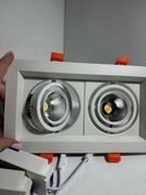 podwójna oprawa wpuszczana LED COB do montażu w suficie podwieszanym