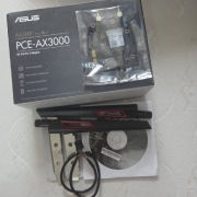 Karta sieciowa ASUS PCE-AX3000 Wi-Fi 6 + Bluetooth 5, Zestaw + Anteny 10dBi