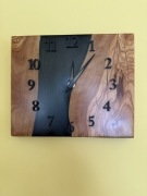 2xZegary ścienny – drewno oliwne + żywica epoksydowa