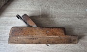 Stary drewniany strug - hebel + stara poziomica