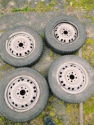 felgi stalowe fiat uno + opony Dębica R13 145/80