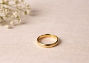 Minimalistyczny pierścionek damski stal chirurgiczna rozmiar 8