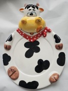 Talerz patera talerz dla dziecka ceramika vintage unikat