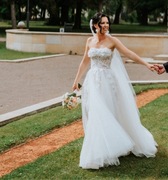 Suknia ślubna gorset 3D , 34/36