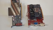 DWIE KARTA GRAFICZNE PCI-E DUŻE CHŁODZENIE. + KARTA ASUS PCI-ESPRAWNE