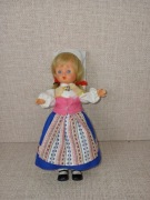 Laleczka w tradycyjnym stroju szwedzkim Lalka Szwecja Strój narodowy 