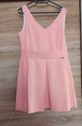 Brzoskwiniowa sukienka 42 rozm.
