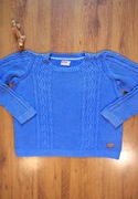 Sweter Dobber niebieski damski r. L Dobber bawełniany