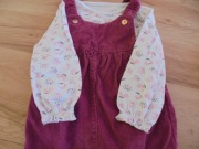 Komplet sukienka body rajstopy 12-18 m r 86 F&F