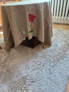 Lniany obrus haft ręczny