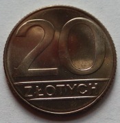 20 ZŁOTYCH 1990 - STAN MENNICZY - 20 SZT