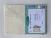 Papier ozdobny ze strukturą lnu/metalic A5