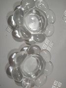 2 szklane świeczniki na Tea Light 