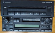 Radio VW Gamma V Blaupunkt + zmieniarka VW 6 CD Sony + kod. Komplet