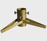 Stojak pod choinke złoty