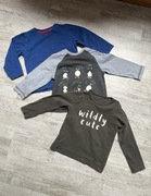 TU Nutmeg koszulka 86 cm bluzka długi rękaw bawełniana T-shirt chłopięcy