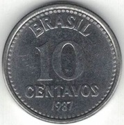 Brazylia 10 centavos 1987 - 16,9 mm