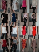 Markowa paka XS S Reserved Bershka House bluzka top sukienka 