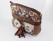 skórzana torba z frędzlami w stylu etnicznym