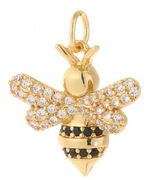 Zawieszka „Pszczółka” z Cyrkoniami