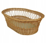 Wiklinowy kosz Mojżesza naturalny. WIKLINOPOL