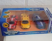 zestaw trzech samochodów skala 1:64 Mega Motors Limited 
