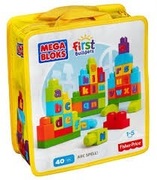 Klocki Mega Bloks DKX58 Ćwiczymy ABC 40 szt.