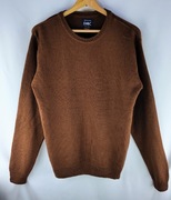 Sweter DJ&C brązowy, miękki, nowy, unisex, rozmiar M