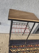 Stolik gazetnik PRL loft vintage kuty