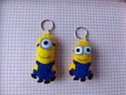 Minionek, Minionki - bajka, breloczek do kluczy , handmade