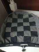 pokrowiec na hełm kask strażacki czarny XXL Rosenbauer Heros szachownica