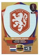PANINI WORLD CUP QATAR 2022 HOLANDIA TEAM CREST 185