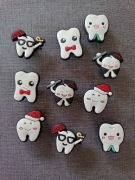 10 sztuk przypinki do crocsów do butów typu crocs ząb ząbek ząbki 