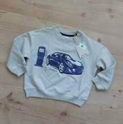 Nowa Bluza dresowa 104 Minymo z nadrukiem samochodu