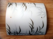 Szkło plafon do lampy wiszącej ściennej bambus 27x29,5