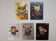 5 x mały MINI PIKACHU KARTY POKEMON
