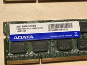 Pamięć RAM ADATA 4GB (2x2GB) DDR3 1333MHz PC3-10600S Laptop