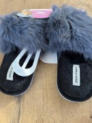 Puchate futerko kapcie papcie klapki miękkie rozmiar 36