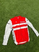 Nalini Sharp Lśniąca Czerwona Koszulka Rowerowa Z Kieszeniami