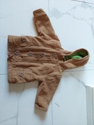 Minimode kurtka płaszczyk dla dziecka rozm. 86 z kapturem ciepły wełna