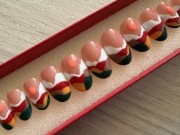 Ręcznie malowane sztuczne paznokcie,press on nails