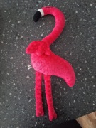 duży flaming maskotka z minky 67 cm